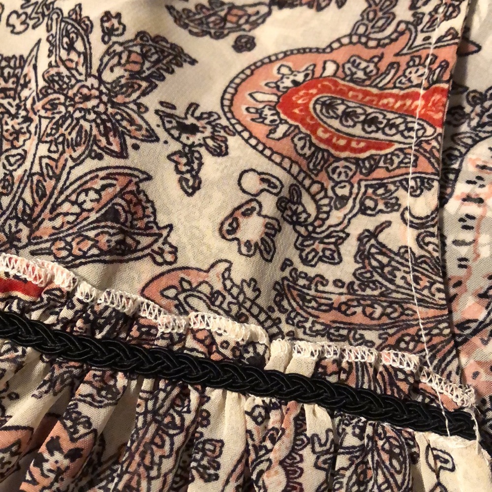 Love Boho SILK Peasant Blouse Medium